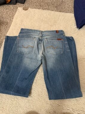 Y2K Light wash 7 for all mankind bootcut jean
